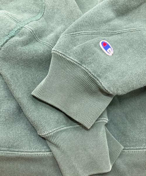 Champion（チャンピオン）Champion (チャンピオン) N.HOOLYWOOD (エヌ ハリウッド) スウェット　コラボ　リバースウィーブ グリーン サイズ:Lの古着・服飾アイテム