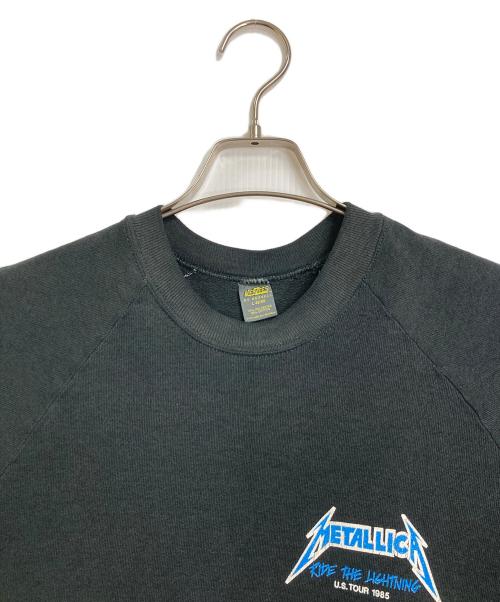 JERZEES（ジャージーズ）JERZEES (ジャージーズ) 【古着】80’S メタリカ バンドTシャツ　1985ツアー ブラック サイズ:L（42−44）の古着・服飾アイテム