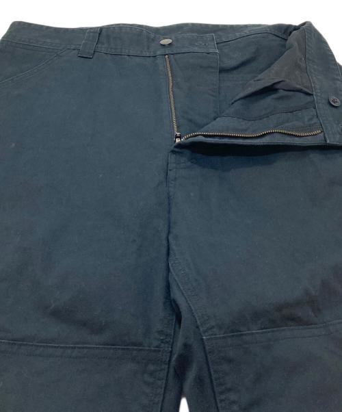 MHL（エムエイチエル）MHL (エムエイチエル) シンチバッグワイドパンツ　コットンパンツ　WORKWEAR COTTON DRILL ブラック サイズ:Lの古着・服飾アイテム