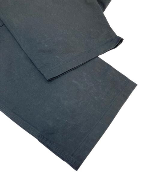 MHL（エムエイチエル）MHL (エムエイチエル) シンチバッグワイドパンツ　コットンパンツ　WORKWEAR COTTON DRILL ブラック サイズ:Lの古着・服飾アイテム