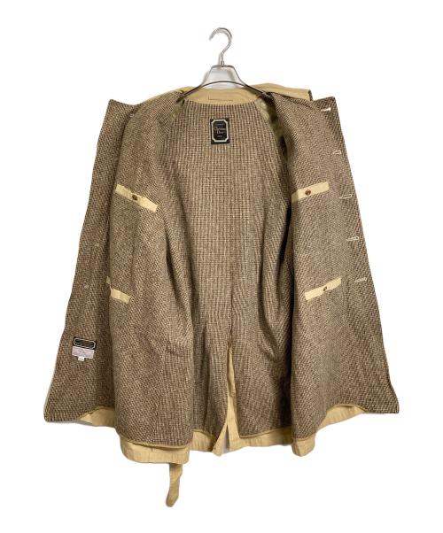 Christian Dior（クリスチャン ディオール）Christian Dior (クリスチャン ディオール) 【古着】GLENEAGLES ツイード ライナー ステンカラー トレンチ コート　80年代 ベージュ サイズ:44Rの古着・服飾アイテム