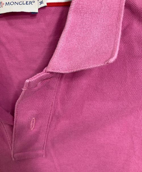 MONCLER（モンクレール）MONCLER (モンクレール) ポロシャツ　半袖ポロシャツ　ワンポイントロゴ ピンク サイズ:Mの古着・服飾アイテム