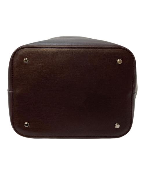 &MyuQ（アンドミューク）&MyuQ (アンドミューク) バケツトートバッグ　レザーバッグ ブラウン サイズ:実寸参照の古着・服飾アイテム