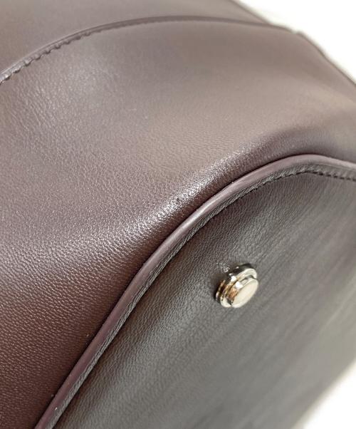 &MyuQ（アンドミューク）&MyuQ (アンドミューク) バケツトートバッグ　レザーバッグ ブラウン サイズ:実寸参照の古着・服飾アイテム