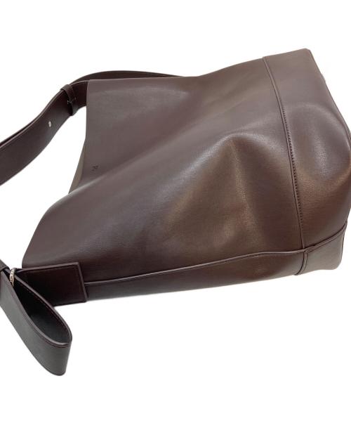 &MyuQ（アンドミューク）&MyuQ (アンドミューク) バケツトートバッグ　レザーバッグ ブラウン サイズ:実寸参照の古着・服飾アイテム