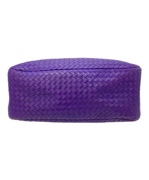 BOTTEGA VENETA（ボッテガベネタ）BOTTEGA VENETA (ボッテガベネタ) イントレチャートハンドバッグ　ボストンバッグ　トートバッグ　イタリア製 パープル サイズ:実寸参照の古着・服飾アイテム