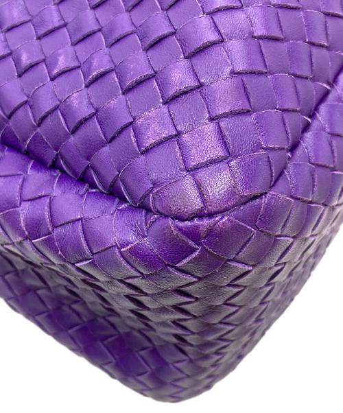 BOTTEGA VENETA（ボッテガベネタ）BOTTEGA VENETA (ボッテガベネタ) イントレチャートハンドバッグ　ボストンバッグ　トートバッグ　イタリア製 パープル サイズ:実寸参照の古着・服飾アイテム