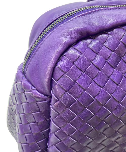 BOTTEGA VENETA（ボッテガベネタ）BOTTEGA VENETA (ボッテガベネタ) イントレチャートハンドバッグ　ボストンバッグ　トートバッグ　イタリア製 パープル サイズ:実寸参照の古着・服飾アイテム
