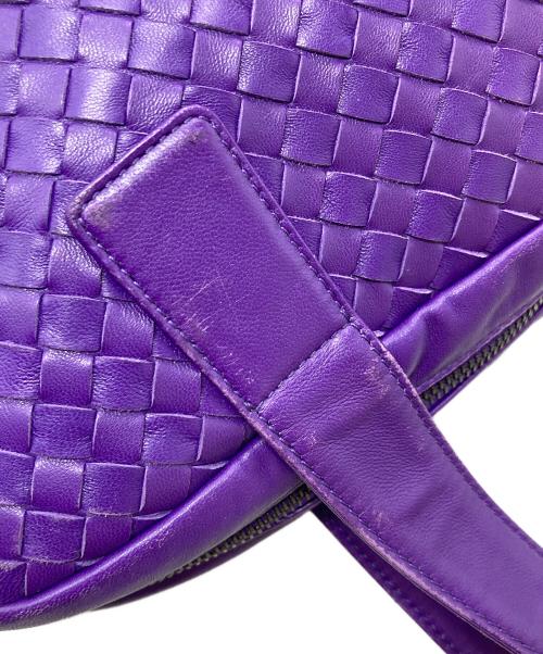 BOTTEGA VENETA（ボッテガベネタ）BOTTEGA VENETA (ボッテガベネタ) イントレチャートハンドバッグ　ボストンバッグ　トートバッグ　イタリア製 パープル サイズ:実寸参照の古着・服飾アイテム