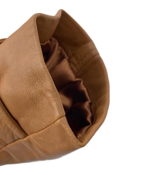 Eddie Bauer（エディーバウアー）Eddie Bauer (エディーバウアー) レザージャケット　アウター　ライトアウター　羊革 ブラウン サイズ:Lの古着・服飾アイテム