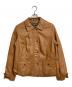 Eddie Bauer（エディーバウアー）の古着「レザージャケット　アウター　ライトアウター　羊革」｜ブラウン