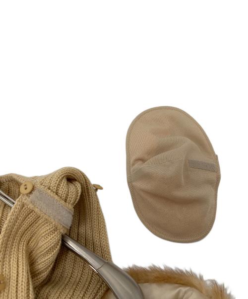 FOXEY BOUTIQUE（フォクシー ブティック）FOXEY BOUTIQUE (フォクシー ブティック) 袖ミンクニットワンピース ベージュ サイズ:38の古着・服飾アイテム