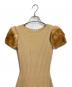 FOXEY BOUTIQUE (フォクシー ブティック) 袖ミンクニットワンピース ベージュ サイズ:38：18000円