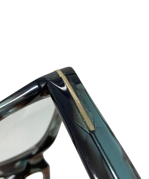 TOM FORD（トムフォード）TOM FORD (トムフォード) マーブルフレーム眼鏡　アイウェア　メガネ　イタリア製 ブラック×ブルー サイズ:50□21の古着・服飾アイテム