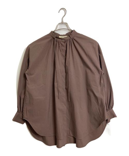 MOGA（モガ）MOGA (モガ) CPタイプライタードロップショルダーブラウス　長袖ブラウス　スタイリスト村山佳世子コラボ ブラウン サイズ:2の古着・服飾アイテム