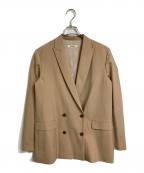 MOGAモガ）の古着「グランピアンズウールテーラードジャケット　アウター　ライトアウター　日本製　オフィスカジュアル　セレモニー　スタイリスト村山佳世子コラボ」｜ベージュ