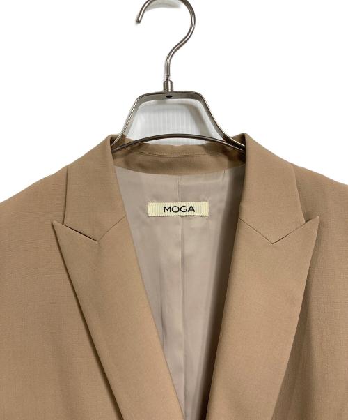 MOGA（モガ）MOGA (モガ) グランピアンズウールテーラードジャケット　アウター　ライトアウター　日本製　オフィスカジュアル　セレモニー　スタイリスト村山佳世子コラボ ベージュ サイズ:2の古着・服飾アイテム