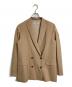 MOGA（モガ）の古着「グランピアンズウールテーラードジャケット　アウター　ライトアウター　日本製　オフィスカジュアル　セレモニー　スタイリスト村山佳世子コラボ」｜ベージュ