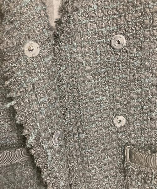 house of lotus（ハウスオブロータス）HOUSE OF LOTUS (ハウスオブロータス) ツイードベスト　アウター　ライトアウター　日本製　セレモニー　オフィスカジュアル ブラック サイズ:M 未使用品の古着・服飾アイテム