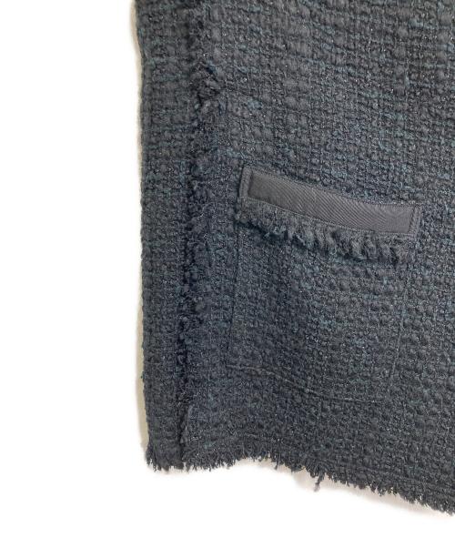 house of lotus（ハウスオブロータス）HOUSE OF LOTUS (ハウスオブロータス) ツイードベスト　アウター　ライトアウター　日本製　セレモニー　オフィスカジュアル ブラック サイズ:M 未使用品の古着・服飾アイテム