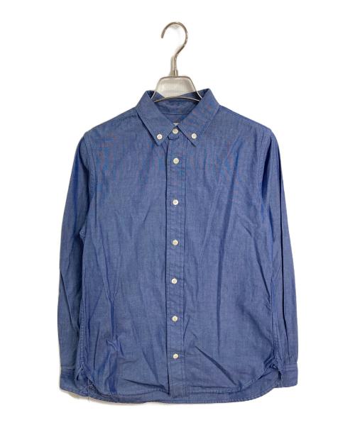 SINME（シンメ）SINME (シンメ) ダンガリークロス  ボタンダウンシャツ ネイビー サイズ:Mの古着・服飾アイテム