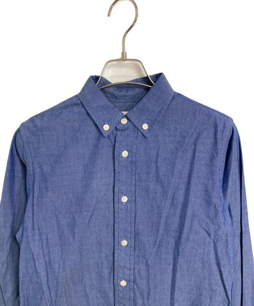 SINME（シンメ）SINME (シンメ) ダンガリークロス  ボタンダウンシャツ ネイビー サイズ:Mの古着・服飾アイテム
