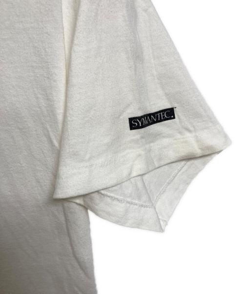 Hanes（ヘインズ）Hanes (ヘインズ) 【古着】Windows 95 Symnatec ヴィンテージTシャツ　半袖カットソー　Tシャツ　Tee  1995年　90年代　USA製 ホワイト サイズ:XLの古着・服飾アイテム