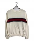 ST JOHN'S BAYセントジョンズベイ）の古着「【古着】コットンニット　クルーネックニット　長袖ニット　ロングスリーブニット」｜ホワイト