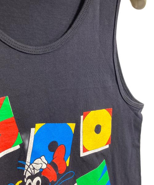 DISNEY（ディズニー）DISNEY (ディズニー) 【古着】80’S～90’S グーフィープリントタンクトップ　グーフィー　GOOFY USA製　82〜93年タグ ブラック サイズ:Mの古着・服飾アイテム