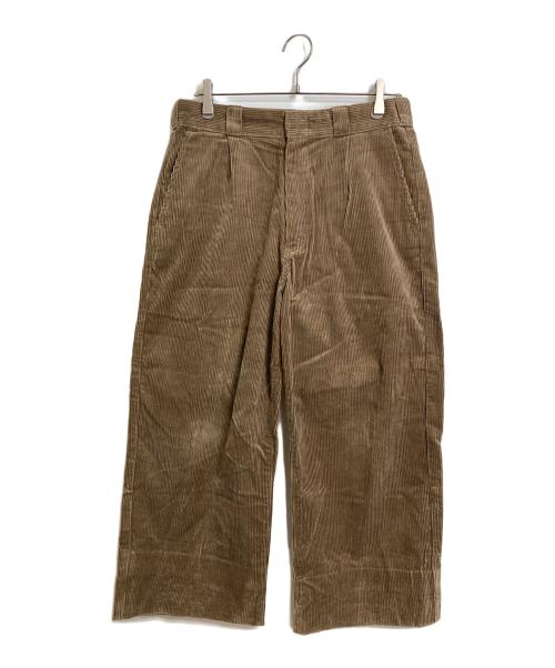 DANTON（ダントン）DANTON (ダントン) コーデュロイワイドパンツ　コーデュロイパンツ　ワイドパンツ　日本製 ブラウン サイズ:40（実寸参照）の古着・服飾アイテム