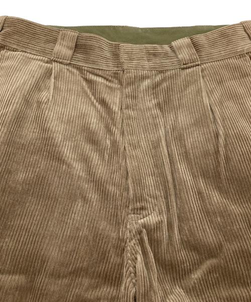 DANTON（ダントン）DANTON (ダントン) コーデュロイワイドパンツ　コーデュロイパンツ　ワイドパンツ　日本製 ブラウン サイズ:40（実寸参照）の古着・服飾アイテム