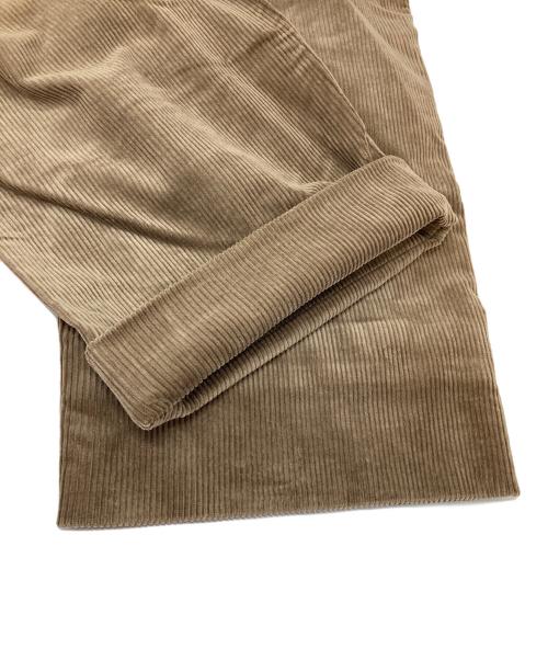 DANTON（ダントン）DANTON (ダントン) コーデュロイワイドパンツ　コーデュロイパンツ　ワイドパンツ　日本製 ブラウン サイズ:40（実寸参照）の古着・服飾アイテム