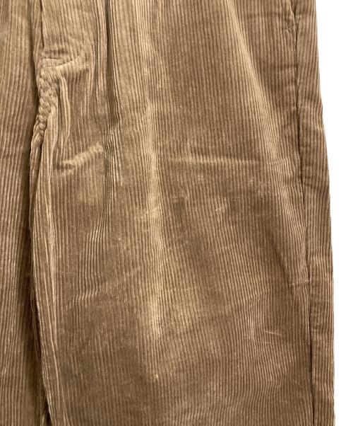 DANTON（ダントン）DANTON (ダントン) コーデュロイワイドパンツ　コーデュロイパンツ　ワイドパンツ　日本製 ブラウン サイズ:40（実寸参照）の古着・服飾アイテム