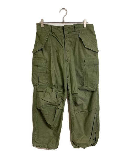 US ARMY（ユーエスアーミー）US ARMY (ユーエスアーミー) 60’S M-65 フィールドパンツ　 67年納期 60年代 オリーブ サイズ:1の古着・服飾アイテム