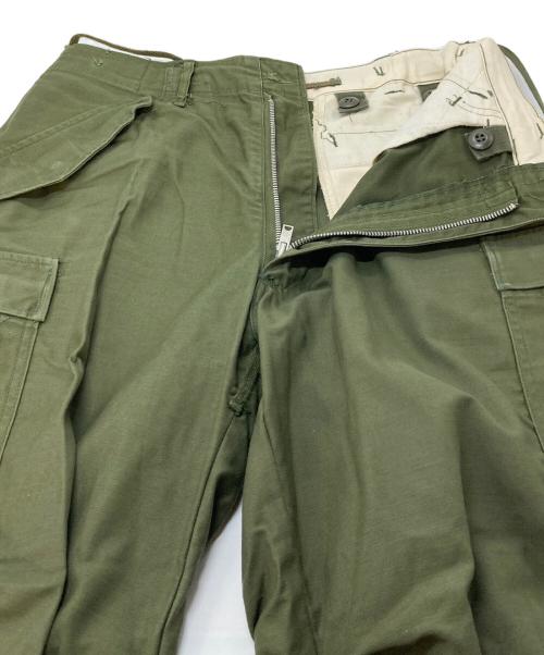 US ARMY（ユーエスアーミー）US ARMY (ユーエスアーミー) 60’S M-65 フィールドパンツ　 67年納期 60年代 オリーブ サイズ:1の古着・服飾アイテム