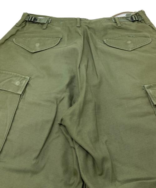 US ARMY（ユーエスアーミー）US ARMY (ユーエスアーミー) 60’S M-65 フィールドパンツ　 67年納期 60年代 オリーブ サイズ:1の古着・服飾アイテム