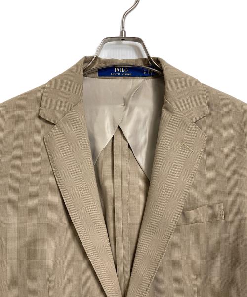POLO RALPH LAUREN（ポロ・ラルフローレン）POLO RALPH LAUREN (ポロ・ラルフローレン) テーラードジャケット　アウター　ライトアウター　ビジネスジャケット　カジュアルジャケット ベージュ サイズ:Sの古着・服飾アイテム