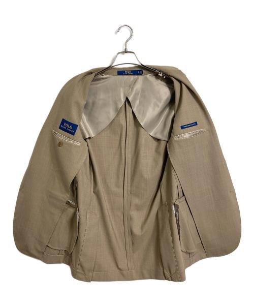 POLO RALPH LAUREN（ポロ・ラルフローレン）POLO RALPH LAUREN (ポロ・ラルフローレン) テーラードジャケット　アウター　ライトアウター　ビジネスジャケット　カジュアルジャケット ベージュ サイズ:Sの古着・服飾アイテム