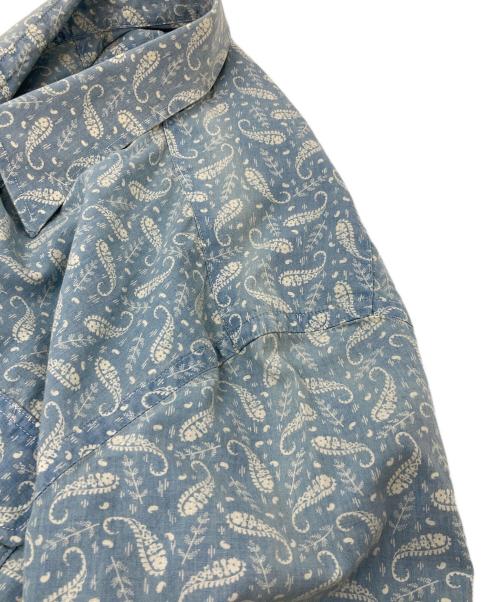 RRL（ダブルアールエル）RRL (ダブルアールエル) ペイズリー総柄シャツ　コットンシャツ スカイブルー サイズ:XSの古着・服飾アイテム