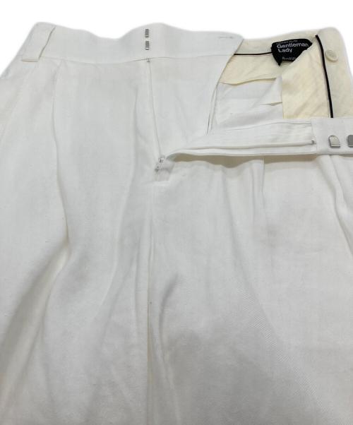 gentlemanlady（ジェントルマンレディ）gentlemanlady (ジェントルマンレディ) ハーフパンツ ホワイト サイズ:38の古着・服飾アイテム