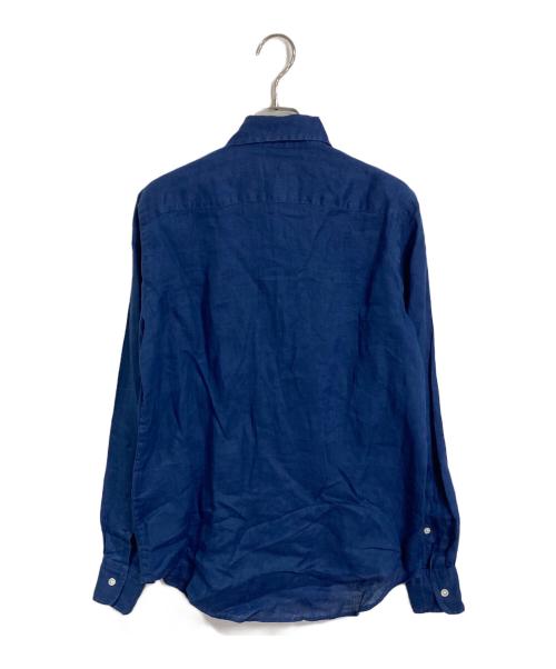 POLO RALPH LAUREN（ポロ・ラルフローレン）POLO RALPH LAUREN (ポロ・ラルフローレン) リネンシャツ　長袖シャツ ブルー サイズ: 2の古着・服飾アイテム