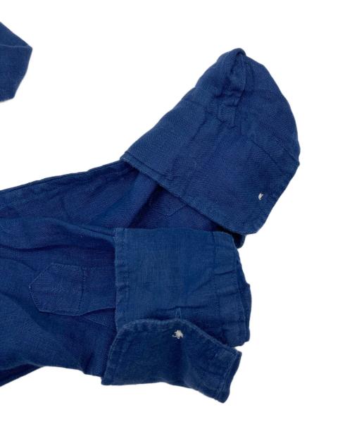 POLO RALPH LAUREN（ポロ・ラルフローレン）POLO RALPH LAUREN (ポロ・ラルフローレン) リネンシャツ　長袖シャツ ブルー サイズ: 2の古着・服飾アイテム