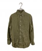 POLO RALPH LAURENポロ・ラルフローレン）の古着「リネンシャツ」｜グリーン