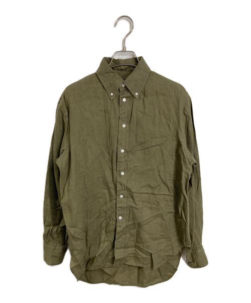 POLO RALPH LAUREN（ポロ・ラルフローレン）POLO RALPH LAUREN (ポロ・ラルフローレン) リネンシャツ グリーン サイズ:XSの古着・服飾アイテム