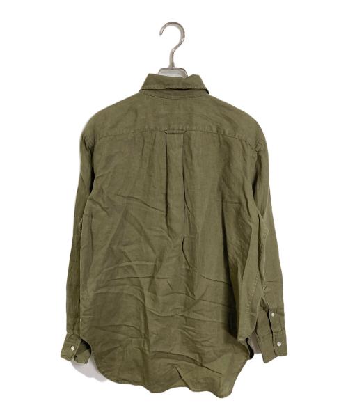 POLO RALPH LAUREN（ポロ・ラルフローレン）POLO RALPH LAUREN (ポロ・ラルフローレン) リネンシャツ グリーン サイズ:XSの古着・服飾アイテム