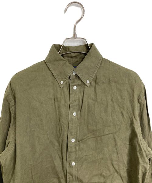 POLO RALPH LAUREN（ポロ・ラルフローレン）POLO RALPH LAUREN (ポロ・ラルフローレン) リネンシャツ グリーン サイズ:XSの古着・服飾アイテム