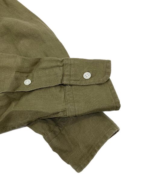 POLO RALPH LAUREN（ポロ・ラルフローレン）POLO RALPH LAUREN (ポロ・ラルフローレン) リネンシャツ グリーン サイズ:XSの古着・服飾アイテム