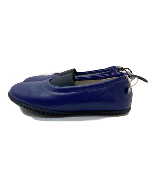 MARNI（マルニ）MARNI (マルニ) バックシャーリングフラットシューズ　ローヒールシューズ　フラットパンプス　フラットシューズ　イタリア製 パープル サイズ:35の古着・服飾アイテム