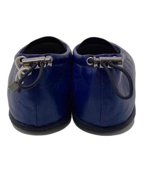 MARNI（マルニ）MARNI (マルニ) バックシャーリングフラットシューズ　ローヒールシューズ　フラットパンプス　フラットシューズ　イタリア製 パープル サイズ:35の古着・服飾アイテム