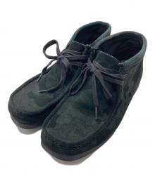CLARKS（クラークス）の古着「wallabee ワラビー　ワラビーブーツ　ショートブーツ　カモフラ　迷彩」｜ブラック